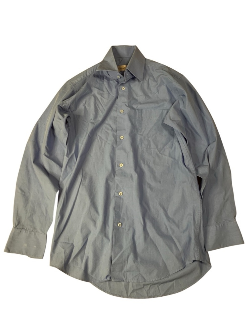Enrico Carlucci Men’s Light Blue Long Sleeve Dress Shirt - Size 15 R